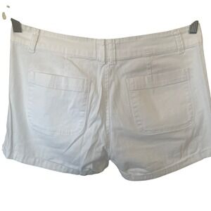 BeBop Womens White Denim Y2K Festival Mini Shorts Size 11 Boho Beachy Coastal